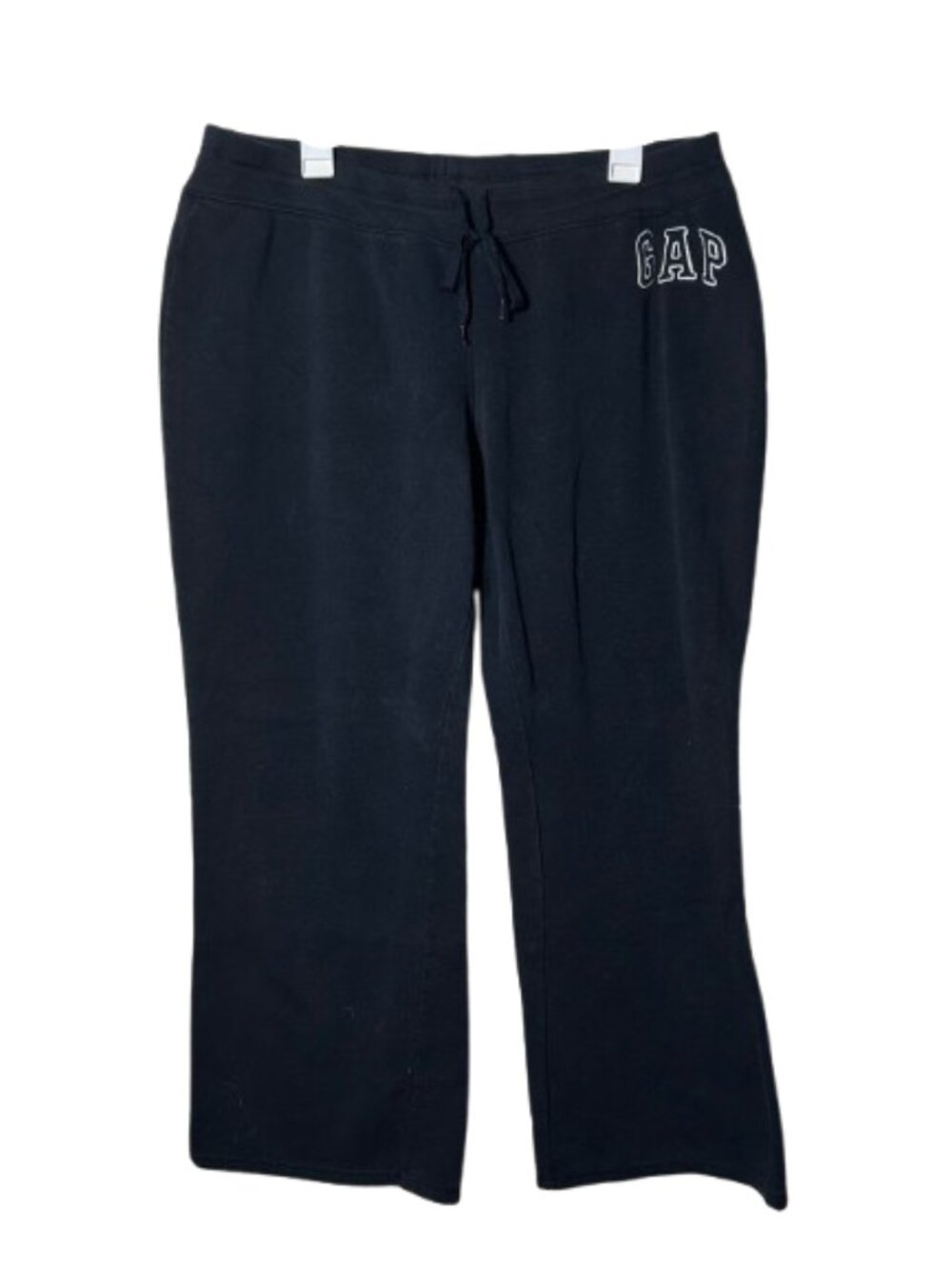 Vintage Gap collegiate spell out black sweatpants women's XL wide leg